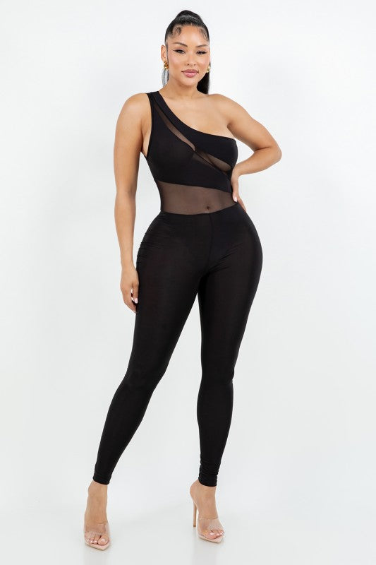 One Shoulder Jumpsuit