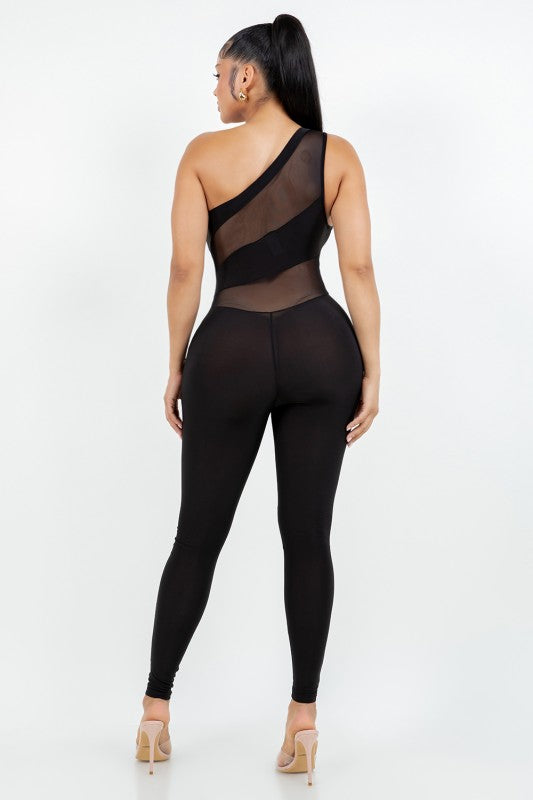 One Shoulder Jumpsuit